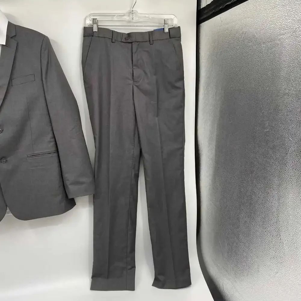 Perry Ellis 5PC Suit Set | Boys’ 18 Regular Gray Formal Polyester